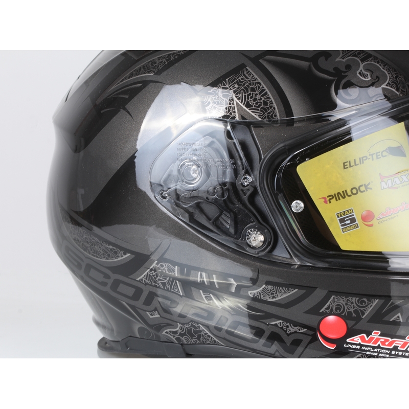 Moto integrální přilba Scorpion EXO-510 Air Arabesc černá výprodej