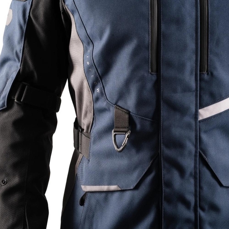 Chaqueta de moto Oxford Montreal 5.0 azul-negro-gris