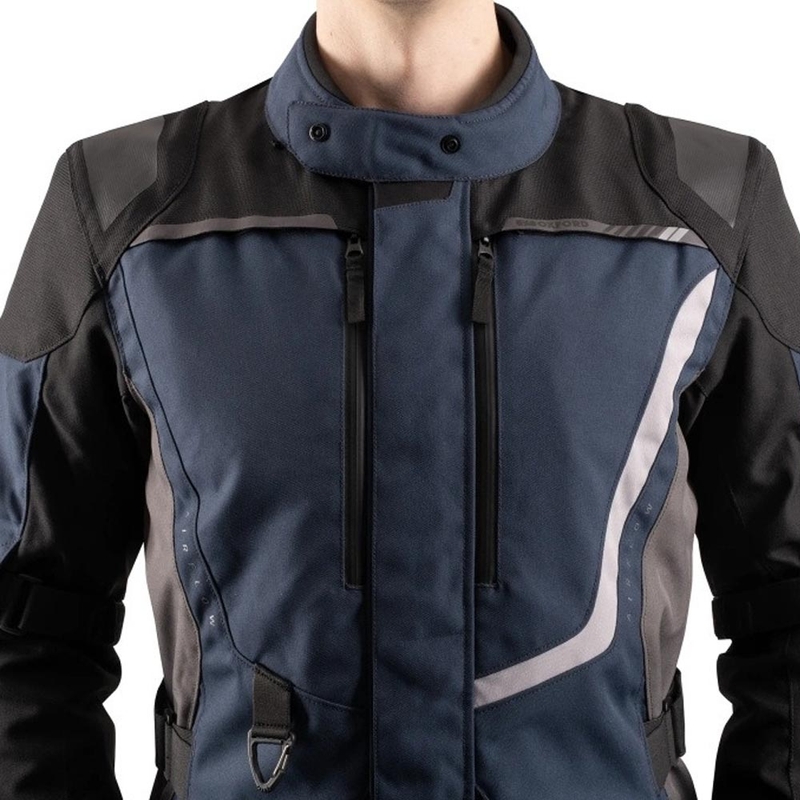 Chaqueta de moto Oxford Montreal 5.0 azul-negro-gris
