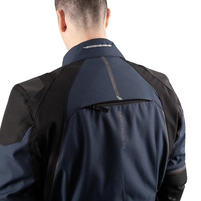Chaqueta de moto Oxford Montreal 5.0 azul-negro-gris