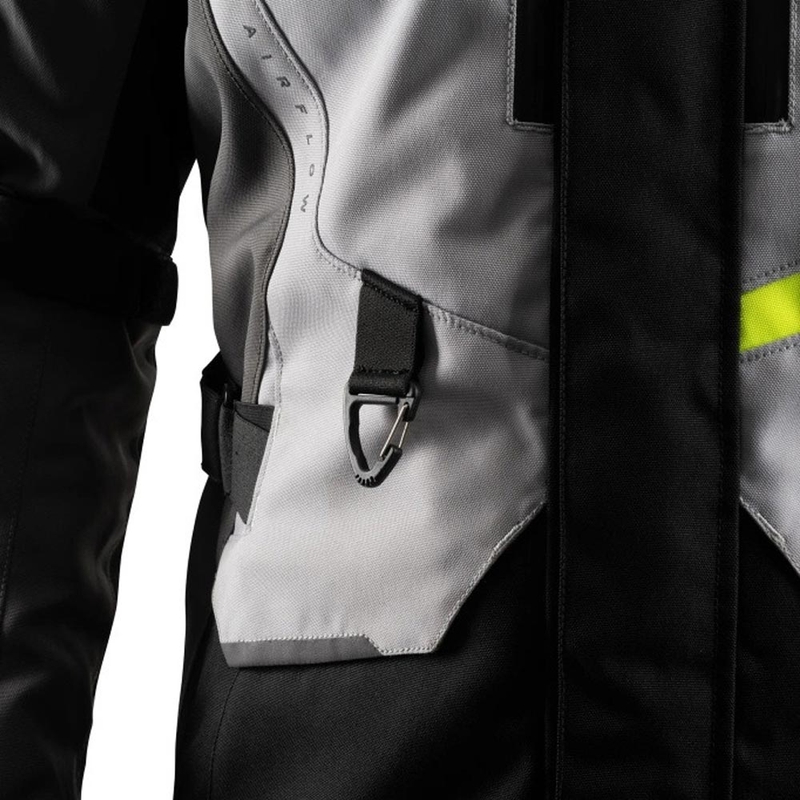 Chaqueta de moto Oxford Montreal 5.0 gris-negro-amarillo