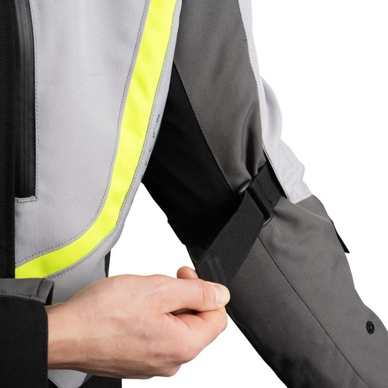 Chaqueta de moto Oxford Montreal 5.0 gris-negro-amarillo