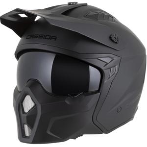 Casco modular de moto Cassida Cross Country Dual negro mate