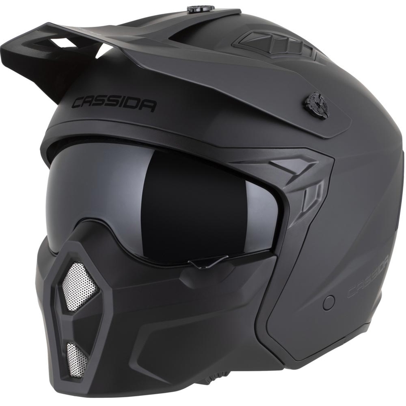Casco modular de moto Cassida Cross Country Dual negro mate