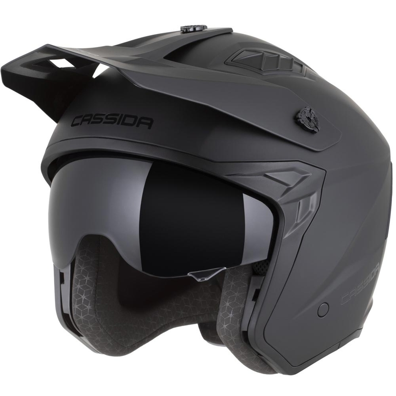 Casco modular de moto Cassida Cross Country Dual negro mate