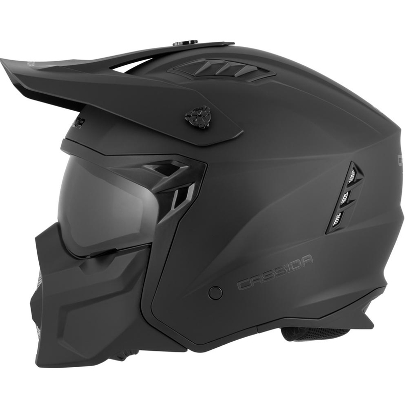 Casco modular de moto Cassida Cross Country Dual negro mate