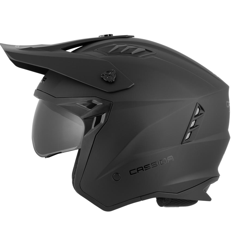 Casco modular de moto Cassida Cross Country Dual negro mate