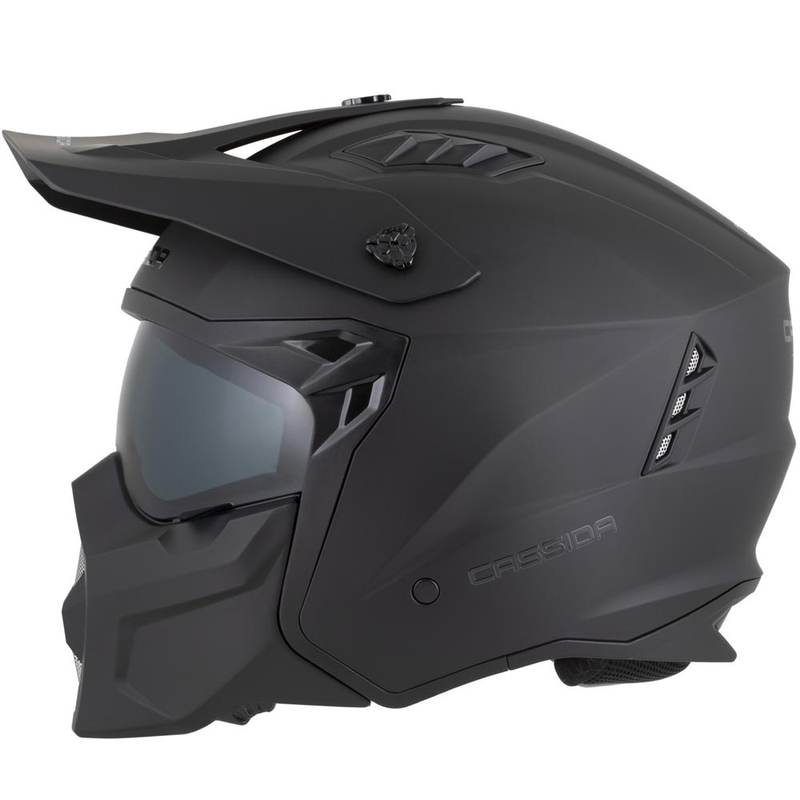 Casco modular de moto Cassida Cross Country Dual negro mate