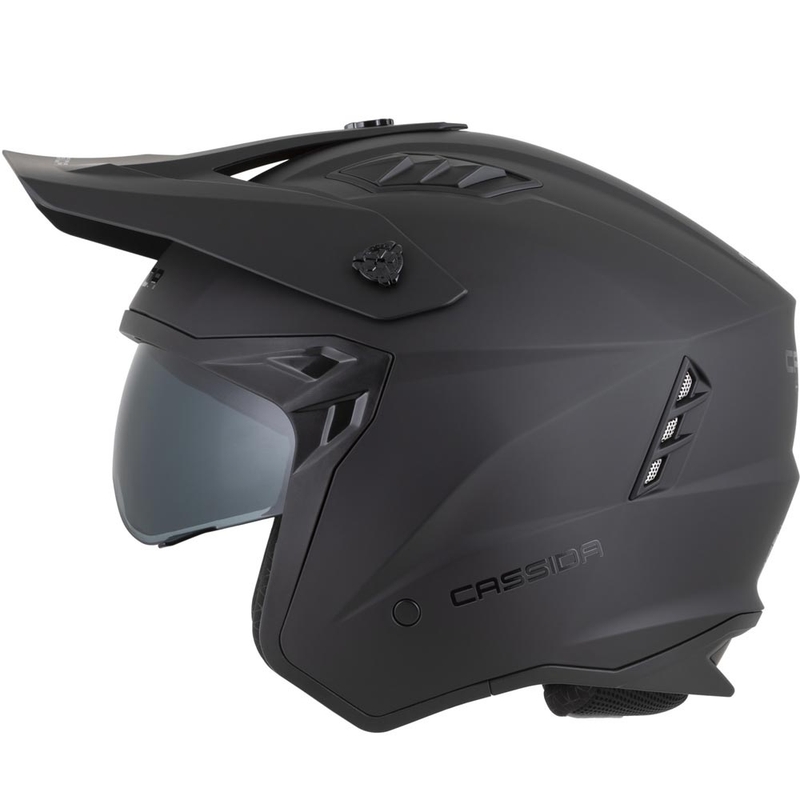 Casco modular de moto Cassida Cross Country Dual negro mate