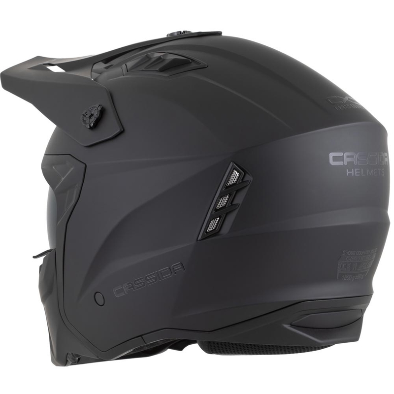 Casco modular de moto Cassida Cross Country Dual negro mate