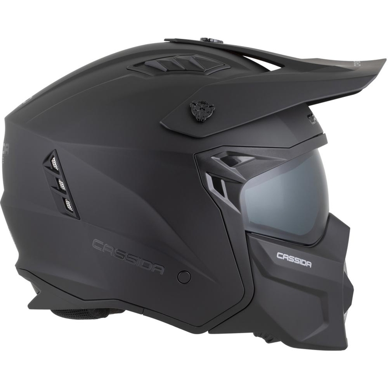Casco modular de moto Cassida Cross Country Dual negro mate