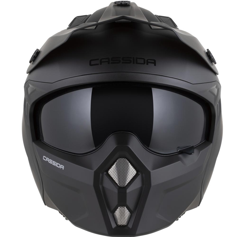 Casco modular de moto Cassida Cross Country Dual negro mate