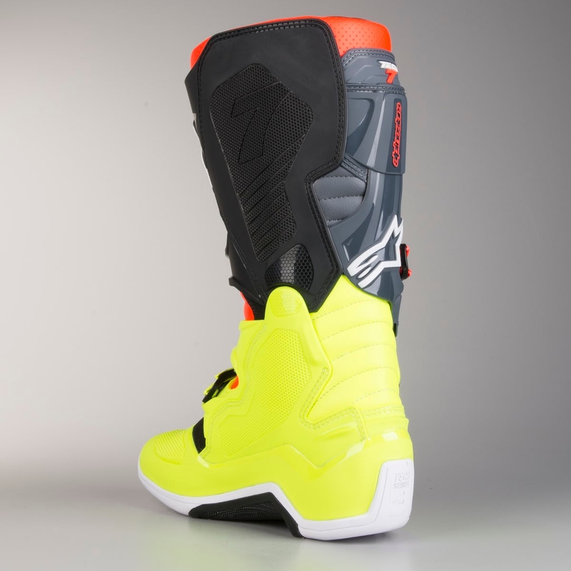 Boty na motorku Alpinestars Tech 7 červeno-fluo žluté