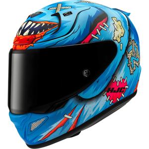 Casco integral de motocicleta HJC RPHA 12 Mister Peeks azul