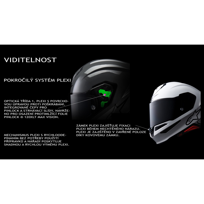 Casco integral de moto Alpinestars S-R7 Solid, color negro mate.