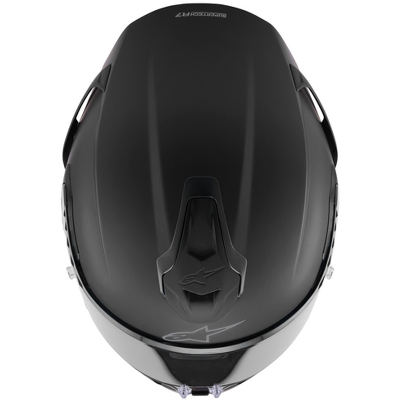 Casco integral de moto Alpinestars S-R7 Solid, color negro mate.
