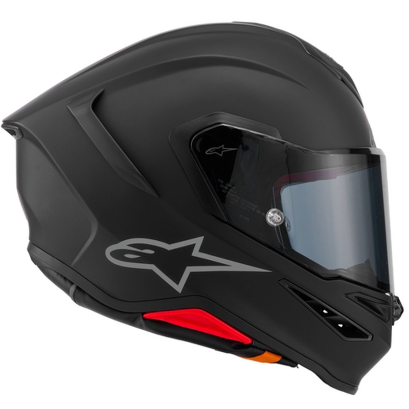 Casco integral de moto Alpinestars S-R7 Solid, color negro mate.