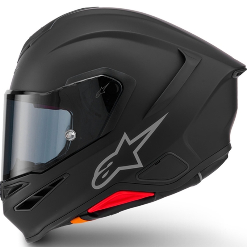 Casco integral de moto Alpinestars S-R7 Solid, color negro mate.