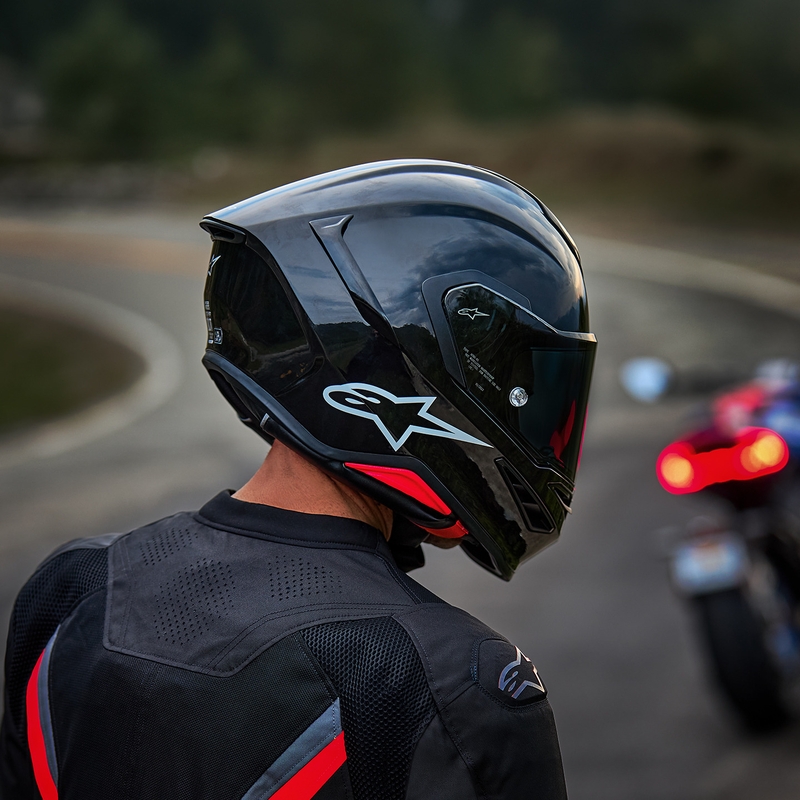 Casco integral de moto Alpinestars S-R7 Solid negro