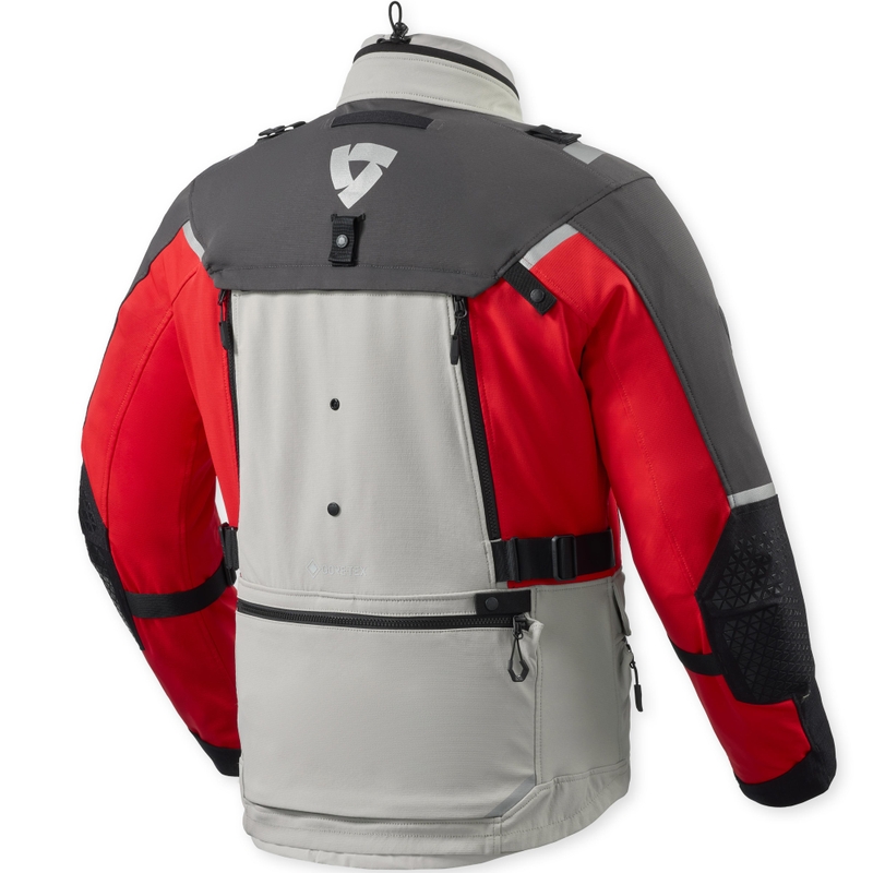 Chaqueta de moto Revit Defender 4 GTX color rojo antracita