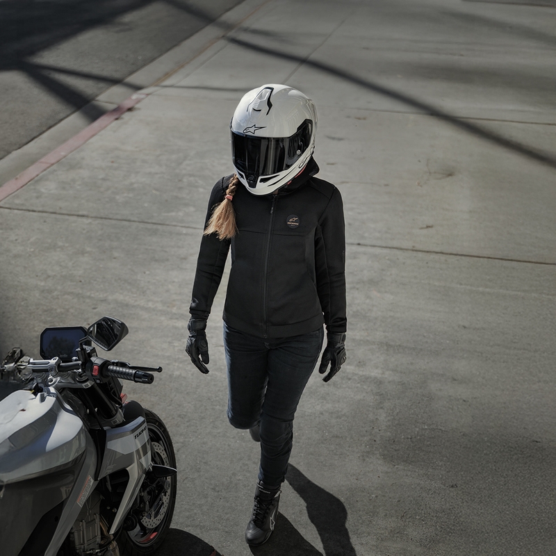 Casco integral de moto Alpinestars S-R7 Solid blanco