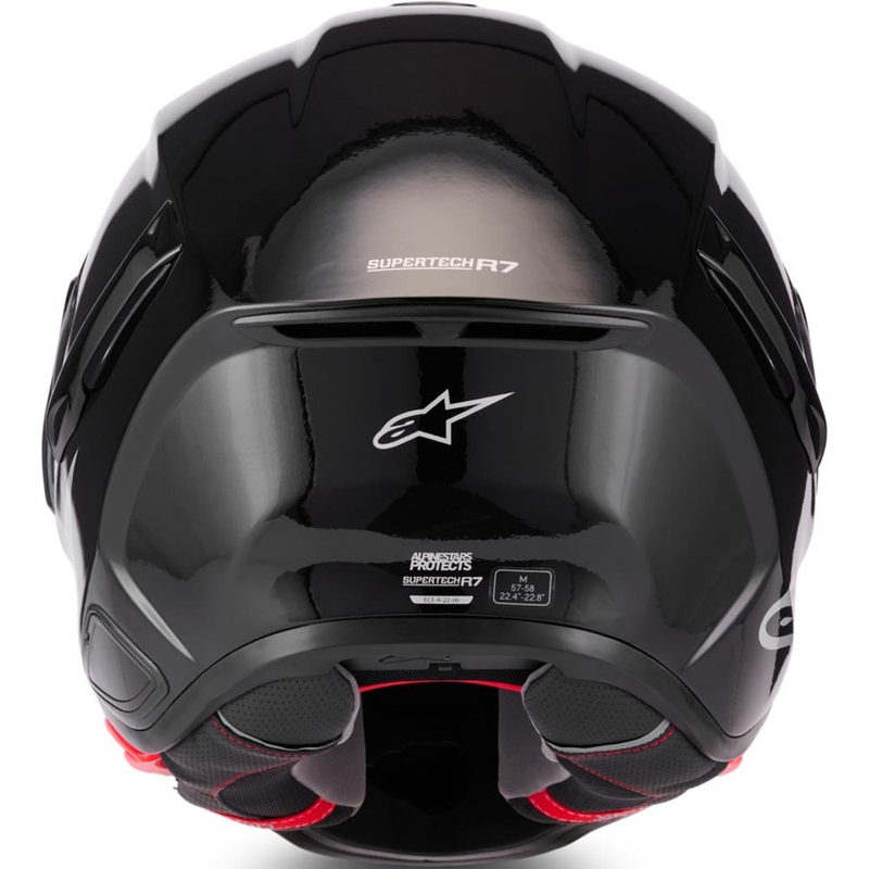 Casco integral de moto Alpinestars S-R7 Solid negro