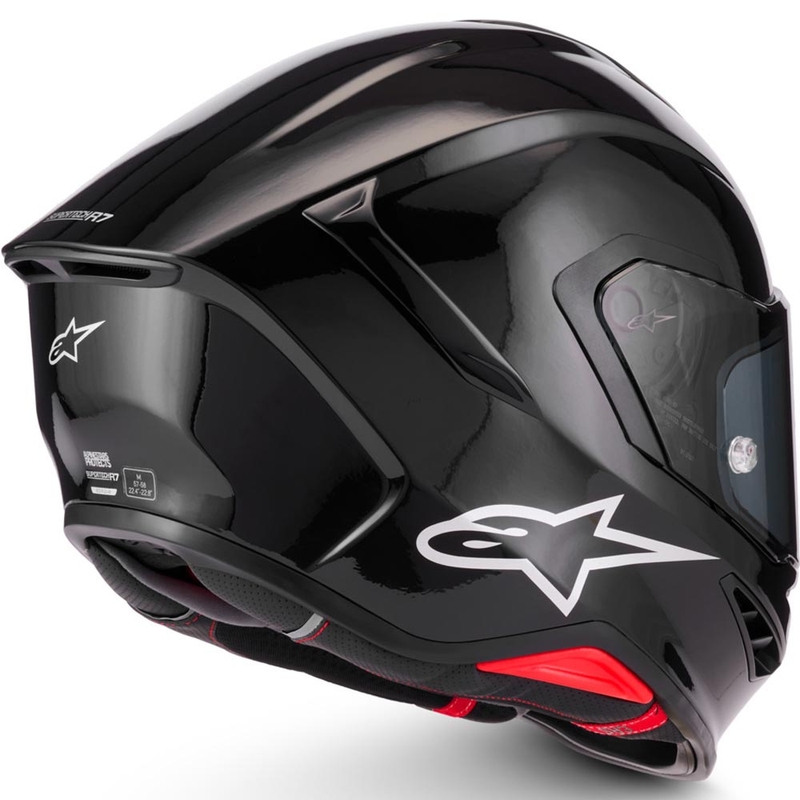 Casco integral de moto Alpinestars S-R7 Solid negro
