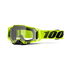 Gafas de motocross 100% ARMEGA Nuclear Amarillo cítrico (plexi transparente)