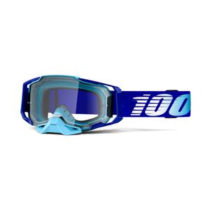 Gafas de motocross 100% ARMEGA Azul real (plexi transparente)