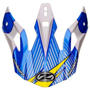 Visera para cascos ZED X1.9 y X1.9D blanco-azul-amarillo-negro