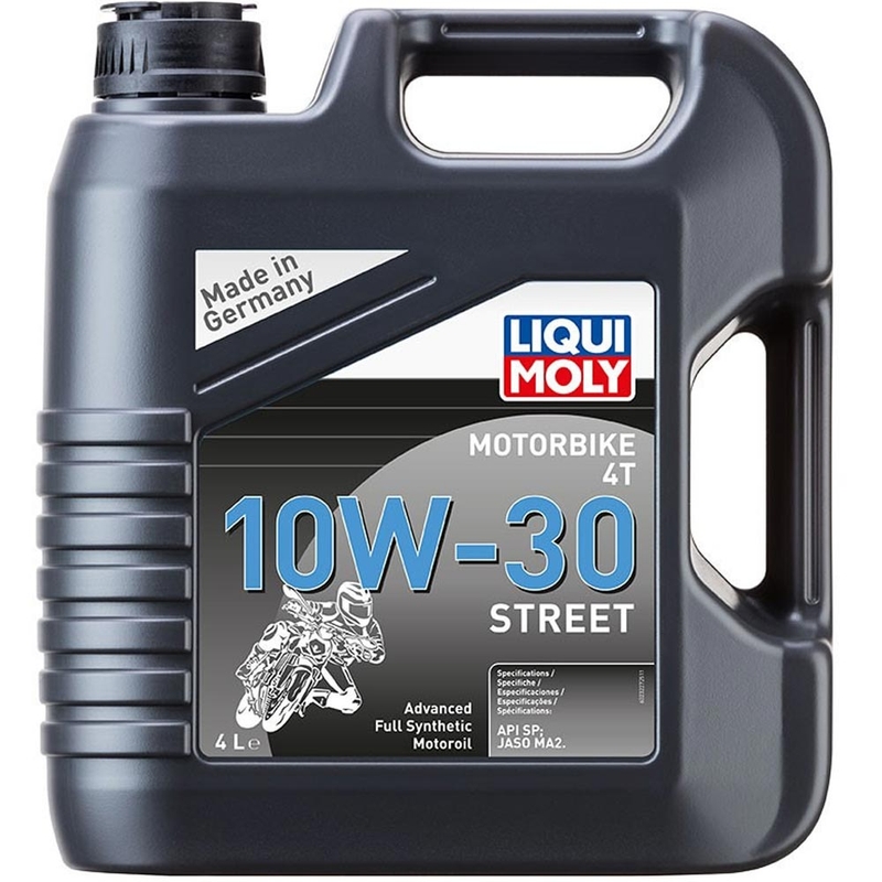 Aceite sintético para motor LIQUI MOLY para motocicletas 4T 10W40 Street, 4 litros