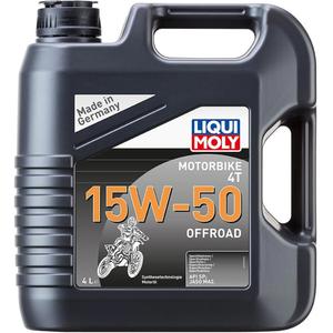 Aceite de motor sintético LIQUI MOLY para motocicletas 4T 15W50 Offroad 4 l