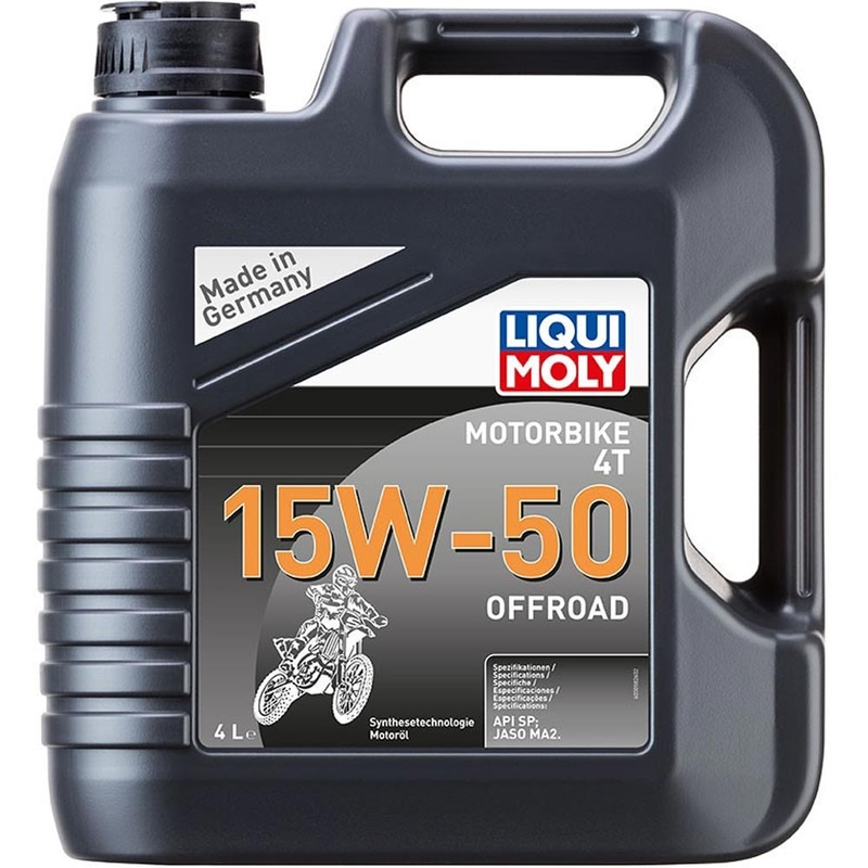 Aceite de motor sintético LIQUI MOLY para motocicletas 4T 15W50 Offroad 4 l