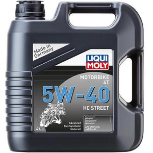 Aceite de motor sintético LIQUI MOLY para motocicletas 4T 5W40 HC Street 4 l