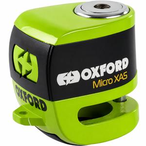 Candado para freno de disco Oxford Micro XA5 - Edición limitada verde