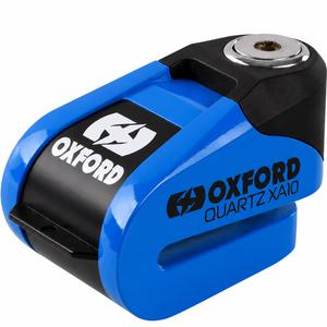 Candado de disco Oxford Quartz Alarm XA10 - Edición limitada azul