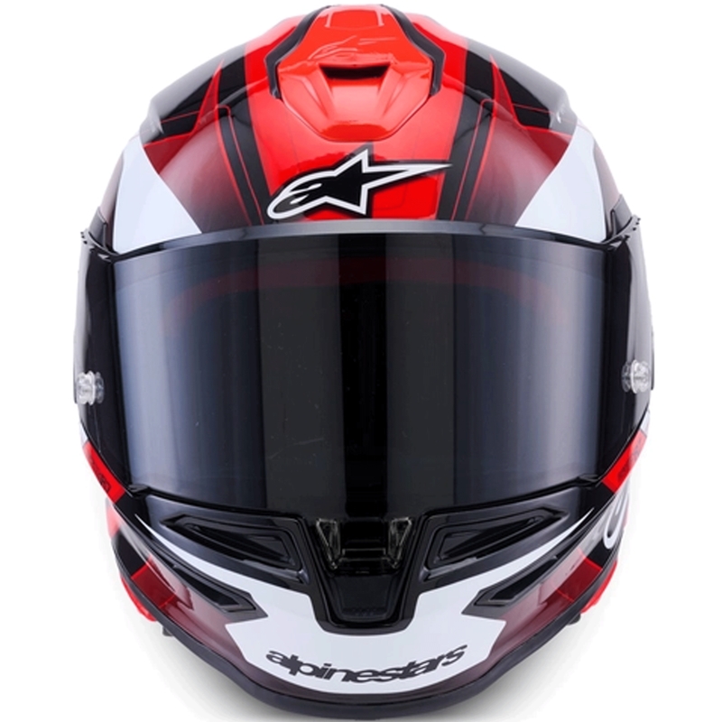 Casco integral de moto Alpinestars S-R7 Kinetis negro-rojo-blanco