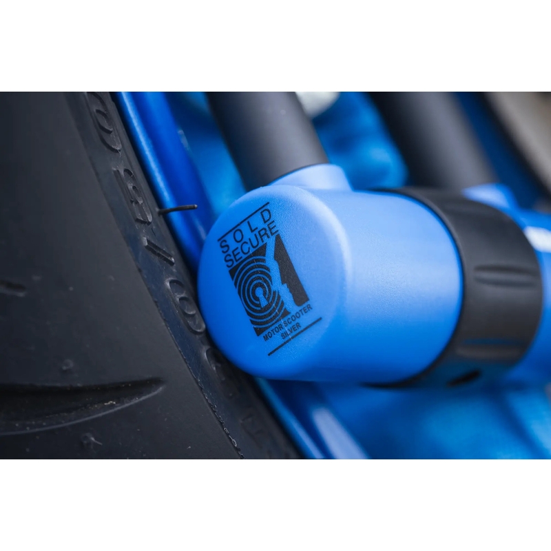 Candado para cadena de motocicleta Oxford HD - edición limitada azul