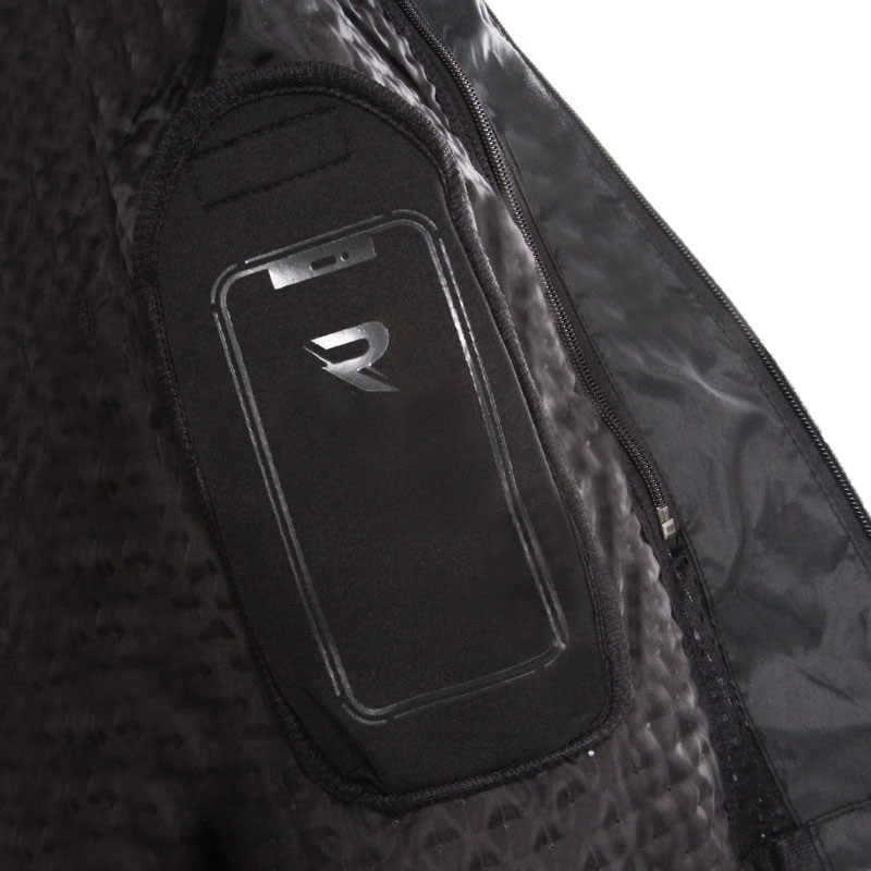 Chaqueta de moto Street Racer Hilax negra-gris claro