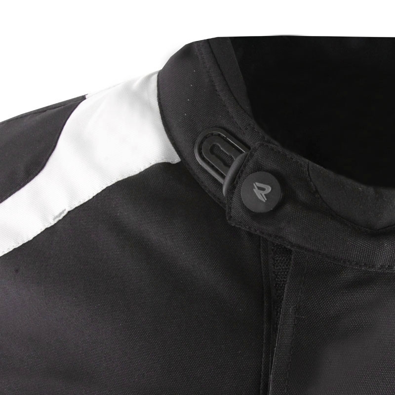 Chaqueta de moto Street Racer Hilax negra-gris claro