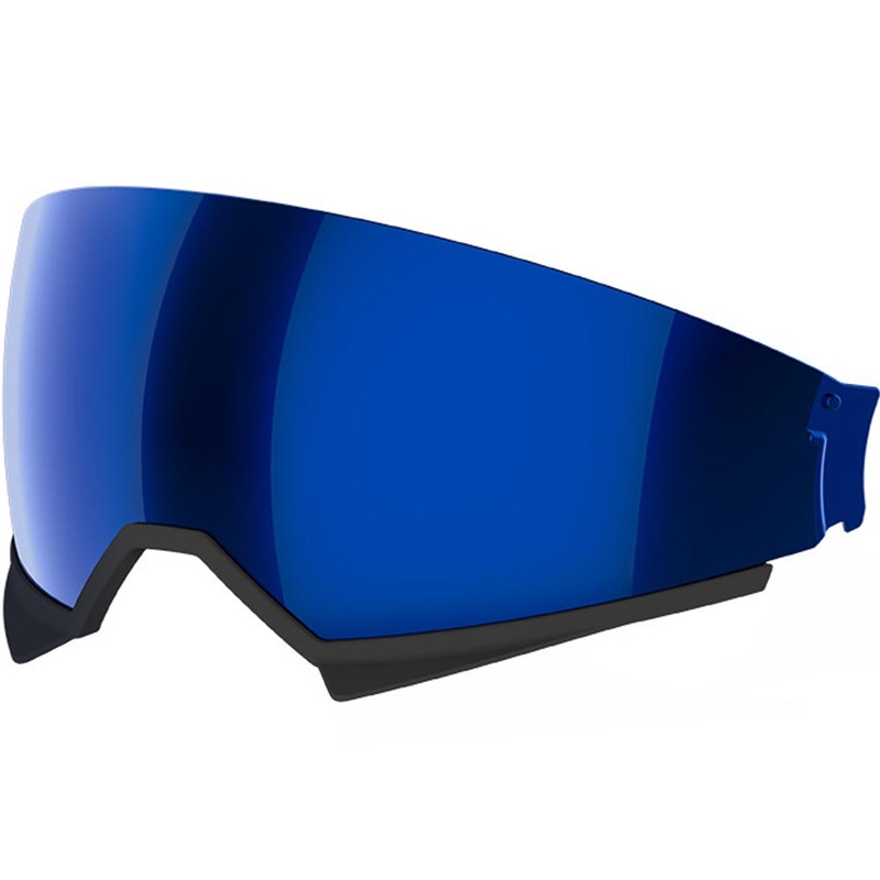 Visera parasol para cascos de moto Airoh Kombakt, color azul espejo.