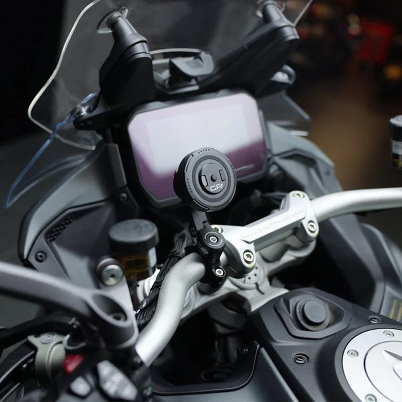 Soporte para teléfono para manillar de motocicleta con brazo ajustable GRxplore MT11 negro