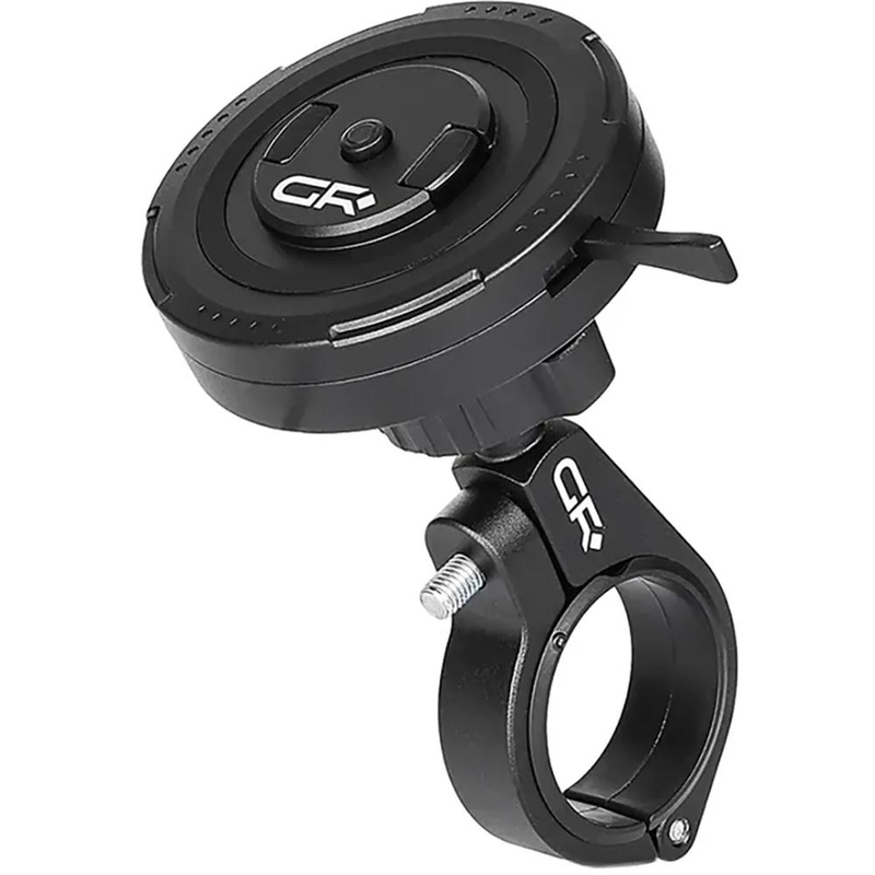 Soporte giratorio para teléfono GRxplore MT2 con cierre de rosca, color negro.