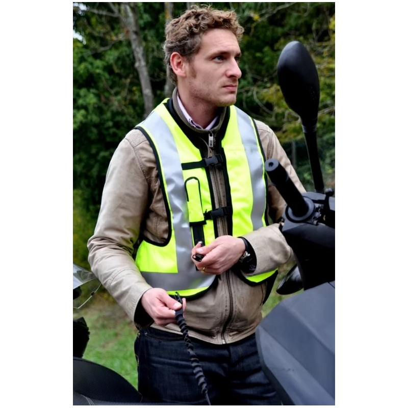 Airbagová vesta HELITE Airnest fluo žlutá