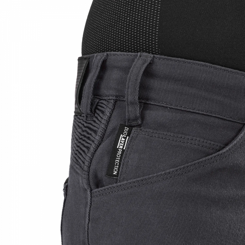 Pantalones de moto Shima Giro 3.0 para mujer, color gris.