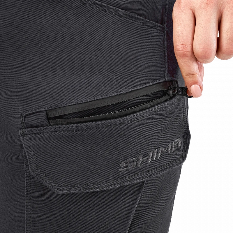 Pantalones de moto Shima Giro 3.0 para mujer, color gris.