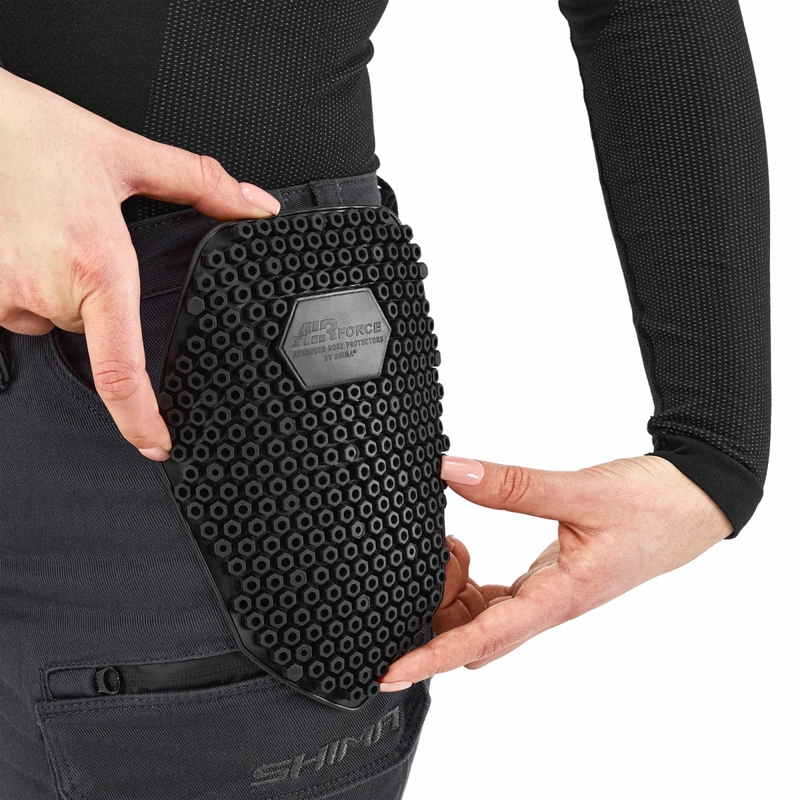 Pantalones de moto Shima Giro 3.0 para mujer, color gris.