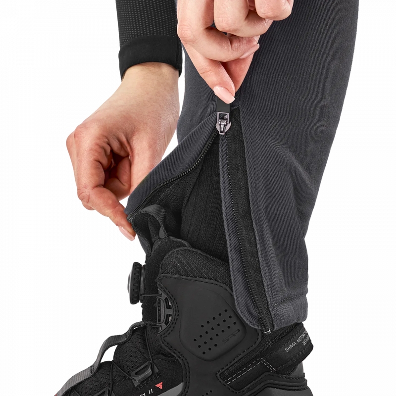 Pantalones de moto Shima Giro 3.0 para mujer, color gris.