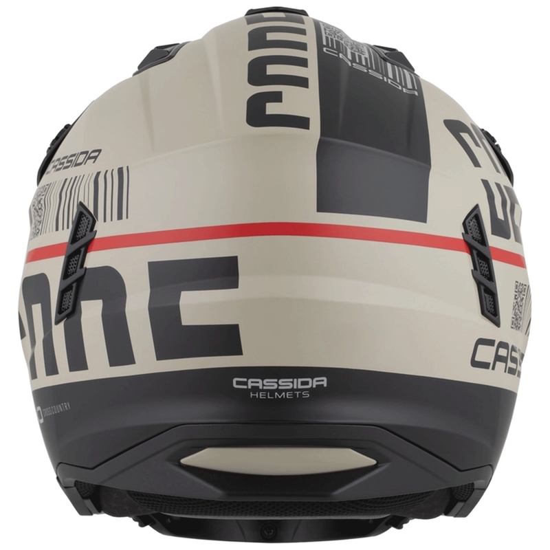 Casco modular de moto Cassida Cross Country Code arena mate-negro-rojo