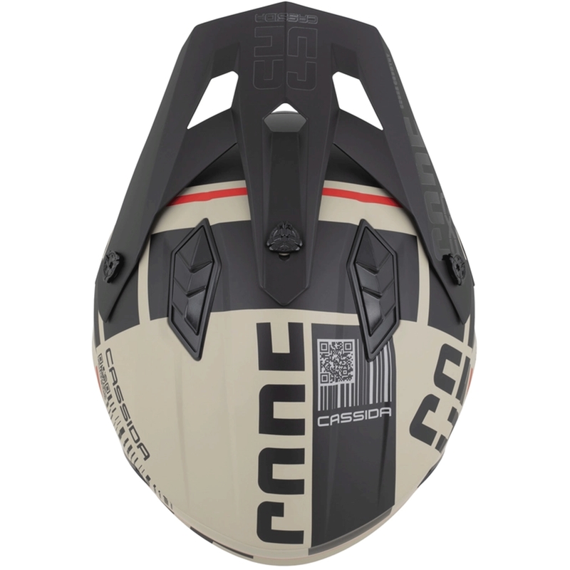 Casco modular de moto Cassida Cross Country Code arena mate-negro-rojo